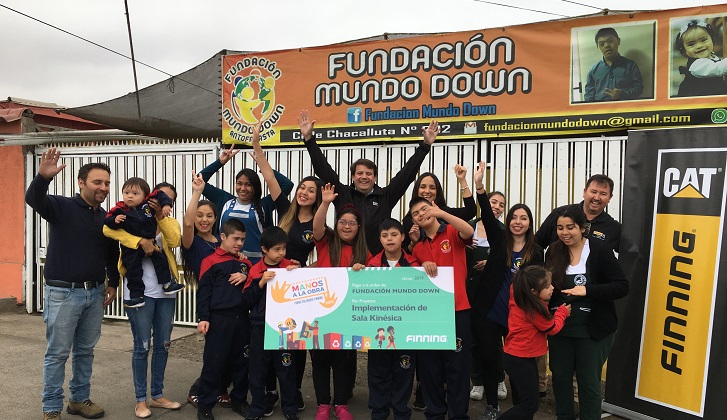 Finning poya a Fundación Mundo Down en Antofagasta